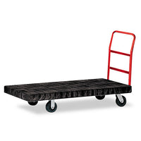 Heavy-duty Platform Truck Cart, 500 Lb Capacity, 24 X 36 Platform, Black