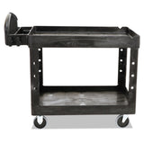 Heavy-duty Utility Cart, Two-shelf, 25.9w X 45.2d X 32.2h, Black