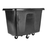 Cube Truck, Rectangular, 300 Lb Capacity, Black