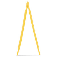 Caution Wet Floor Floor Sign, Plastic, 11 X 12 X 25, Bright Yellow