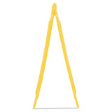 Caution Wet Floor Floor Sign, Plastic, 11 X 12 X 25, Bright Yellow