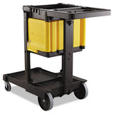 Locking Cabinet, For Rubbermaid Commercial Cleaning Carts, Yellow