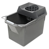 Pail-strainer Combination, 15qt, Steel Gray