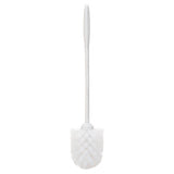 Toilet Bowl Brush, 14 1-2", White, Plastic, 24-carton