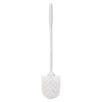 Toilet Bowl Brush, 14 1-2", White, Plastic