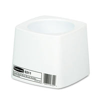 Holder For Toilet Bowl Brush, White Plastic