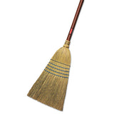 Warehouse Corn-fill Broom, 38-in Handle, Blue