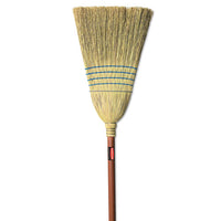 Warehouse Corn-fill Broom, 38-in Handle, Blue