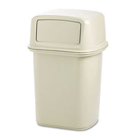 Ranger Fire-safe Container, Square, Structural Foam, 45 Gal, Beige