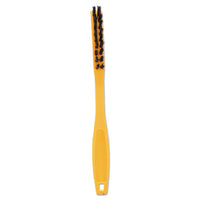 Synthetic-fill Tile & Grout Brush, 8 1-2" Long, Yellow Plastic Handle