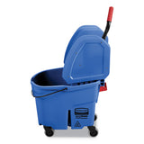 Wavebrake 2.0 Bucket-wringer Combos, 35 Qt, Down Press, Plastic, Blue