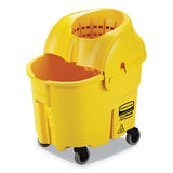 Wavebrake 2.0 Bucket-wringer Combos, Down-press, 35 Qt, Plastic, Yellow