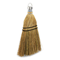 Corn Whisk Broom, Corn Bristles, 12.2" Length, Yellow