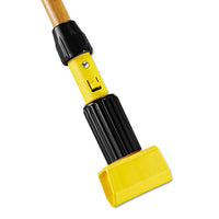 Gripper Hardwood Mop Handle, 1 1-8 Dia X 60, Natural-yellow