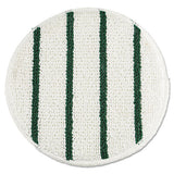 Low Profile Scrub-strip Carpet Bonnet, 19" Diameter, White-green, 5-carton