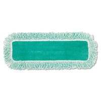 Dust Pad With Fringe, Microfiber, 18" Long, Green, 6-carton