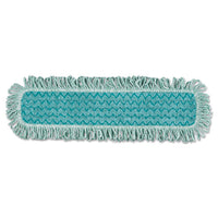 Hygen Microfiber Fringed Dust Mop Pad, 24w X 9d, Green