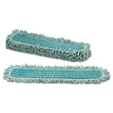 Hygen Microfiber Fringed Dust Mop Pad, 24w X 9d, Green