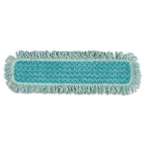 Hygen Microfiber Fringed Dust Mop Pad, 24w X 9d, Green