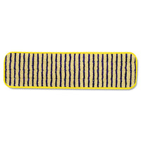 Microfiber Scrubber Pad, Vertical Polyprolene Stripes, 18", Yellow, 6-carton