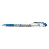 Schneider Slider Stick Ballpoint Pen, 0.8mm, Blue Ink, Blue-silver Barrel, 10-box