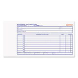 Material Requisition Book, 7 7-8 X 4 1-4, Two-part Carbonless, 50-set Book