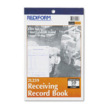 Receiving Record Book, 5 9-16 X 7 15-16, Two-part Carbonless, 50 Sets-book