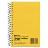 Single-subject Wirebound Notebooks, 1 Subject, Medium-college Rule, Blue Cover, 7.75 X 5, 80 Sheets