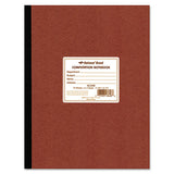 Computation Notebook, 4 Sq-in Quadrille Rule, 11.75 X 9.25, Green Tint, 75 Sheets