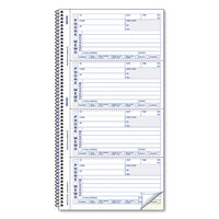 Telephone Message Book, 5 X 2 3-4, Two-part Carbonless, 400 Sets