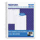 Wirebound Call Register, 8 1-2 X 11, 3, 700 Forms-book