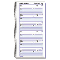 Voice Mail Wirebound Log Books, 5 5-8 X 10 5-8, 600 Sets-book