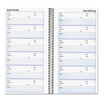 Voice Mail Wirebound Log Books, 5 5-8 X 10 5-8, 600 Sets-book