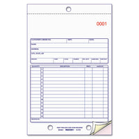 Sales Book, 5 1-2 X 7 7-8, Three-part Carbonless, 50 Sets-book