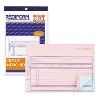 Credit Memo Book, 5 1-2 X 7 7-8, Carbonless Triplicate, 50 Sets-book