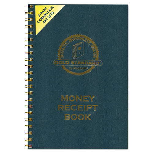 Money Receipt Book, 7 X 2 3-4, Carbonless Duplicate, Twin Wire, 300 Sets-book