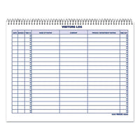 Visitors Log Book, Multicolor Cover, 11 X 8.5, 50 Pages