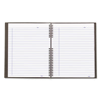 Notepro Notebook, 1 Subject, Medium-college Rule, Black Cover, 11 X 8.5, 75 Sheets