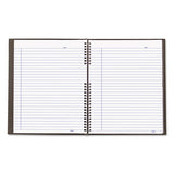 Notepro Notebook, 1 Subject, Medium-college Rule, Black Cover, 11 X 8.5, 75 Sheets