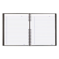 Notepro Notebook, 1 Subject, Medium-college Rule, Black Cover, 11 X 8.5, 100 Sheets