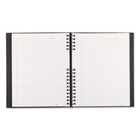 Notepro Notebook, 1 Subject, Medium-college Rule, Black Cover, 11 X 8.5, 150 Sheets