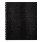 Notepro Notebook, 1 Subject, Medium-college Rule, Black Cover, 11 X 8.5, 150 Sheets