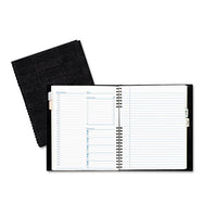 Notepro Undated Daily Planner, 9-1-4 X 7-1-4, Black