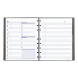 Notepro Undated Daily Planner, 9-1-4 X 7-1-4, Black