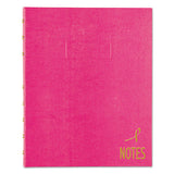 Notepro Notebook, 1 Subject, Medium-college Rule, Pick Daisy Cover, 9.25 X 7.25, 75 Sheets