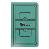 Tuff Series Record Book, Green, 7.63 X 12.13, 150 White Pages