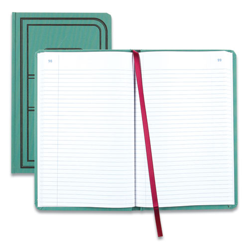 Tuff Series Record Book, Green, 7.63 X 12.13, 150 White Pages