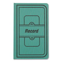 Tuff Series Record Book, Green, 7.63 X 12.13, 300 White Pages