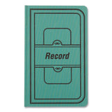 Tuff Series Record Book, Green, 7.63 X 12.13, 300 White Pages