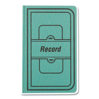 Tuff Series Record Book, Green Cover, 7.63 X 12.13, 500 White Pages